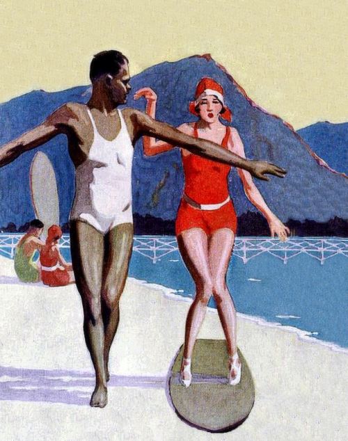 danismm:Sunset Magazine, Hawaiian number, 1927. Illustration by Sidney Bagshaw.