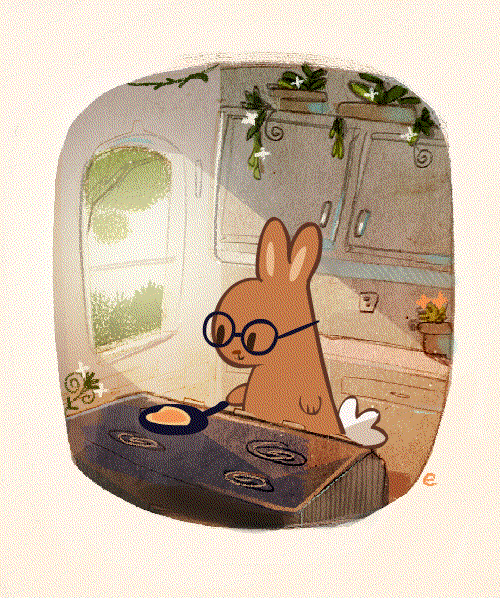 XXX everydaylouie:  breakfast bunny  photo