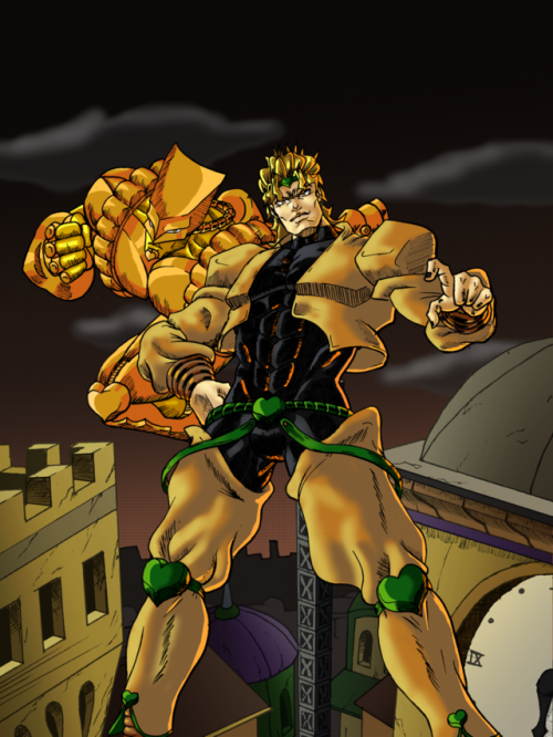 I drew DIO as an Avenger class servant in FGO.