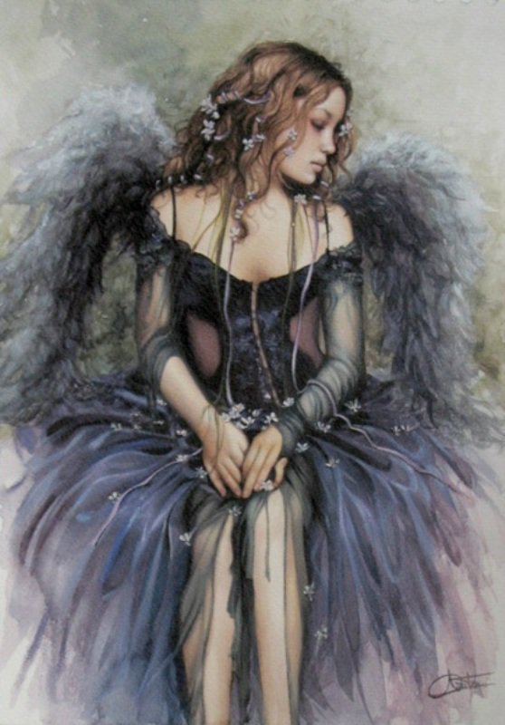slow-deep-hard:  Arantza Sestayo • Traditional Arts, Painting Oil. Fairies, girls
