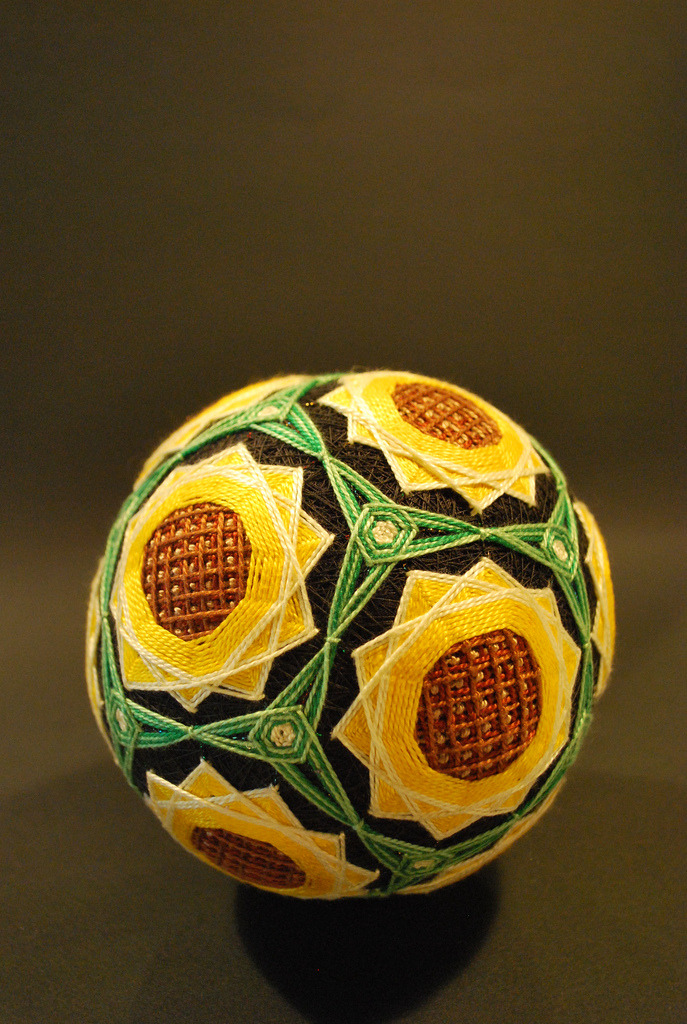 asylum-art:  A Huge Collection of Embroidered silk  Spheres by  92-year-old grandmother