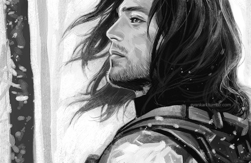 evankart - Bucky+snow, close up - )