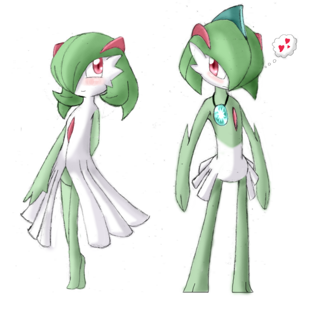 PKMN] Shiny Mega Gallade+Gardevoir for luigirules by azume-adopts on  DeviantArt