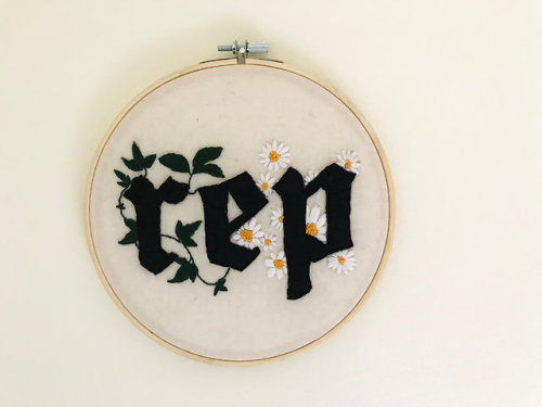 Reputation - Don’t Blame Me Hoop Art //SwiftieStitches