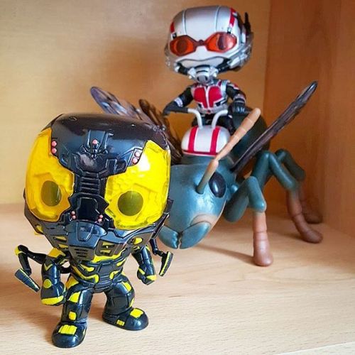 jedibladetricks: To addictive, but healthier than smoking haha. #antman #popvinylfigure #yellowjacke