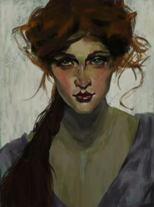 malene73:  Another Master study for Sketchdaily. This is my copy of Malcolm Liepke’s work. Reference: 