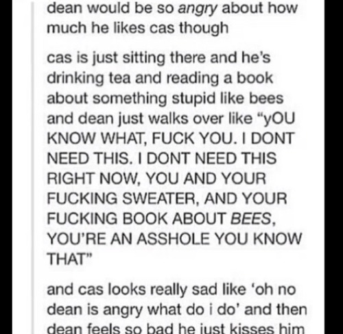 Porn Pics fictionalbae:Destiel x Textposts (part 7)