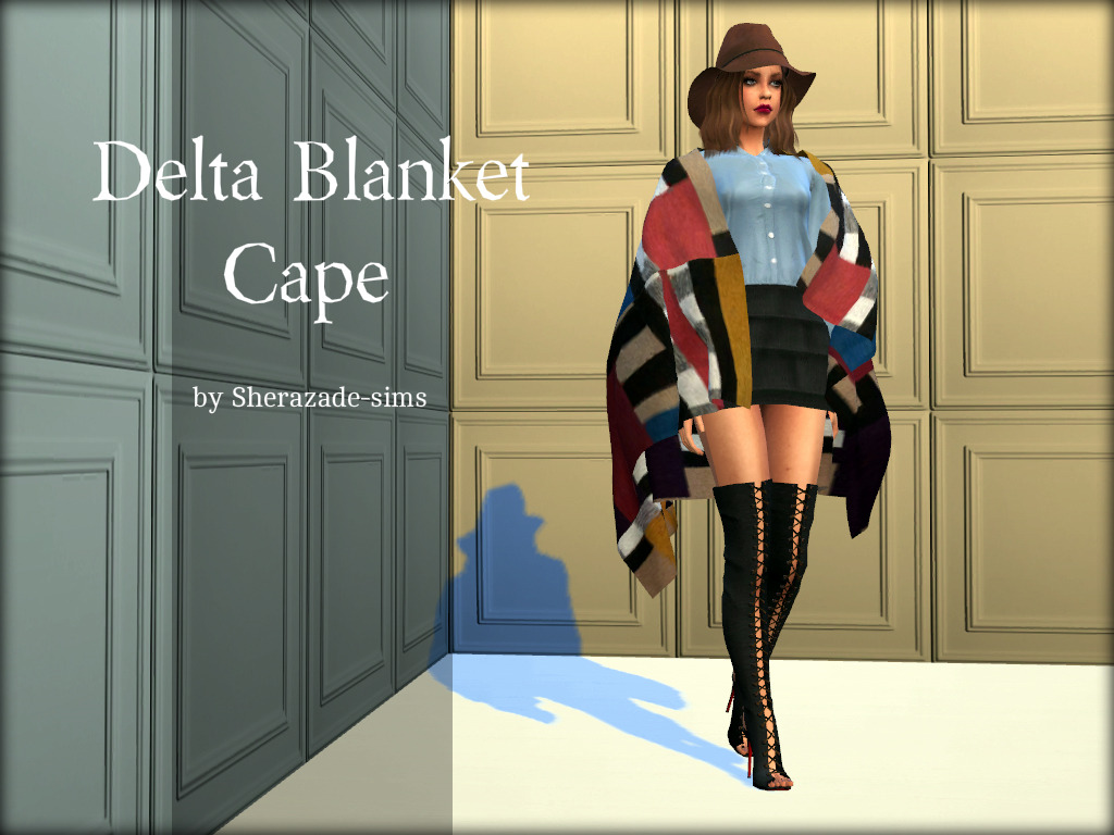3t4 Delta Blanket Cape• Comes in 11 swatches
• Find it under Necklaces
• Teen to Elder
Download
If you have any problems, please message me.
TOU:
• DO NOT reupload to other sites
• DO NOT claim as your own
• Feel free to recolor but DO NOT include...