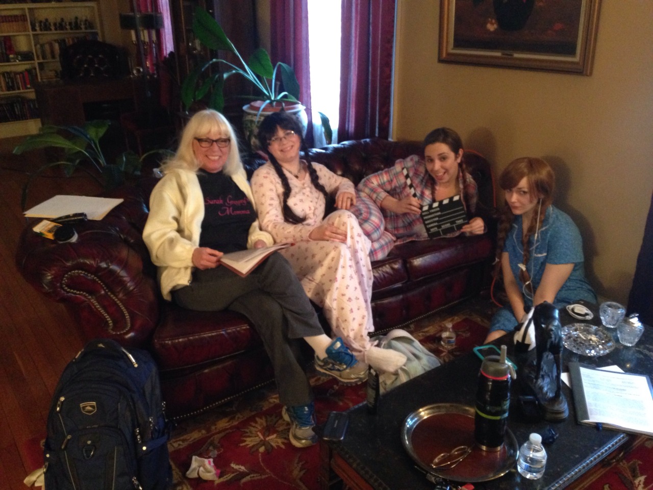 Fun and goofy little teasers from Day 1 of shooting the big 1950s custom video (13