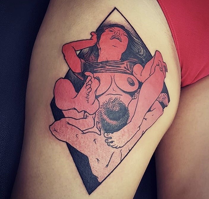 painfullypainless:  Tattoo by Onnie O’Leary 