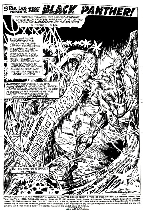 Jungle Action 14 pg1 by Billy Graham