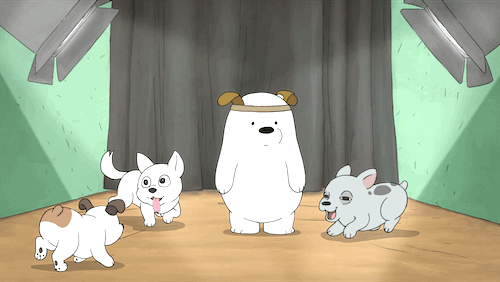 If Ice Bear was in the Puppy Bowl 