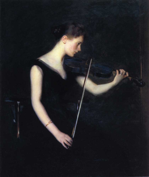 rainlullaby99: The Violinist by Edmund Tarbell