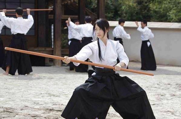 A short clip of Ryukyu Mura-Bojutsu. Kumi-bo, and Bisento (shirt blade  naginata) vs. a spear. #琉球村棒術, By Northern Karate Markham