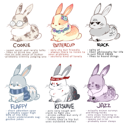 shinyahiraqi:  Tag yourself as bunnies, I’m Buttercup &gt;v&lt;