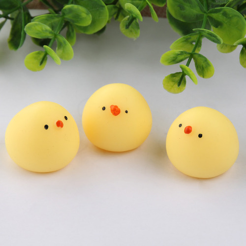 pinkune: Mochi Chicken Squishy Squeeze Toy 