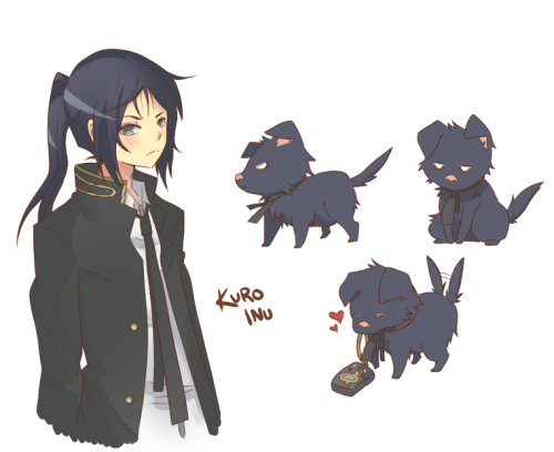 enaki:  I can’t seem to finish anything big today but I had a thought aboutKuroh and Neko switching places…So I guess we get a cute little puppy mascot instead now.Do Strains always transform back in the nude btw? Because if that’s so then—- 