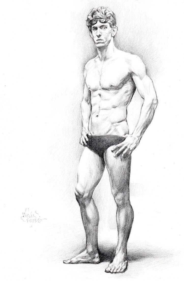 gay-erotic-art:  men-in-art:  Ladies and gentlemen .., The Great Michael Phelps!Abdon