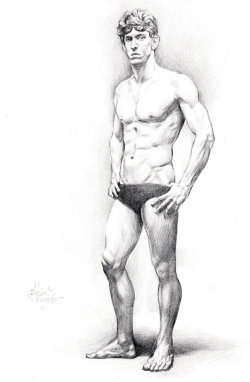 Gay-Erotic-Art:  Men-In-Art:  Ladies And Gentlemen .., The Great Michael Phelps!Abdon
