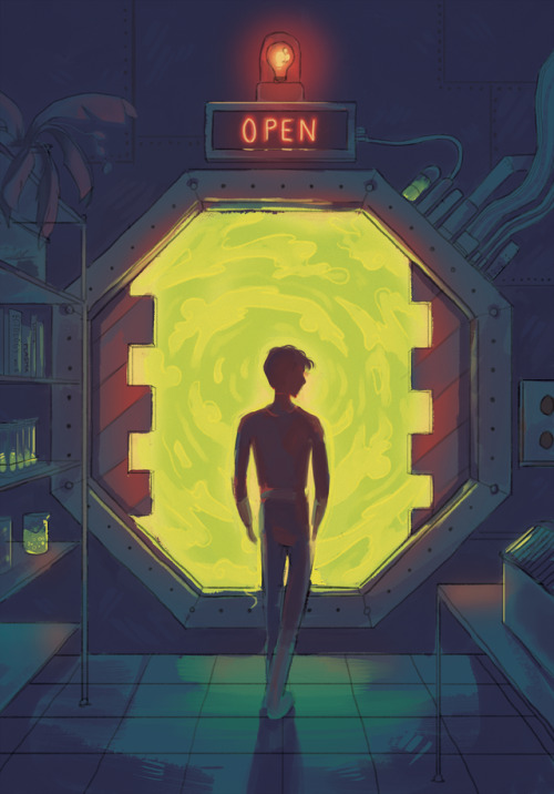 leda-x:Yet another thing for the @goingghostphanzine for an alternate front and back cover.