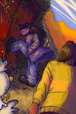 spectacledraws:better worry about what’s OUT HERE first!!actually this was one