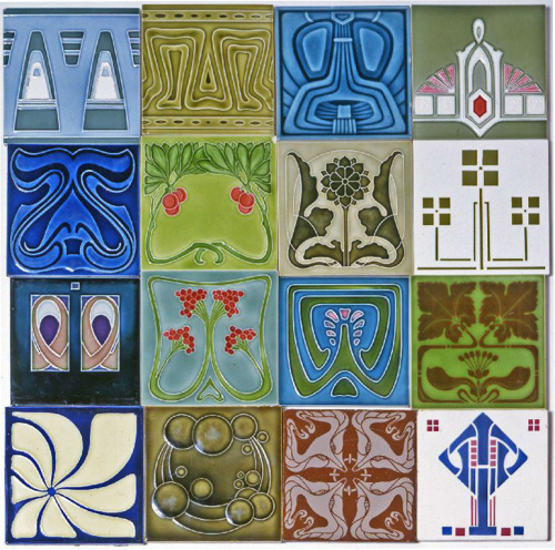 Georg Bankel, ceramic tiles, 1906. Germany. Wolfsonian