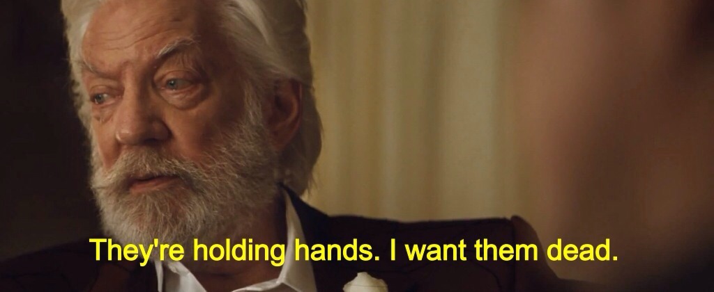 the-absolute-funniest-posts:   miamoilvolo:  President Snow is me everyday in school