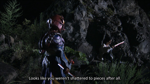 Sentai logic: If the body didn’t explode, it’s not dead