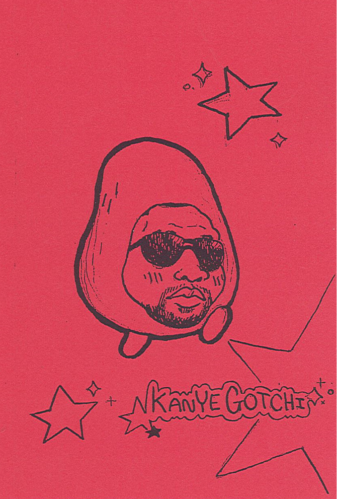 laurark:
“embroso:
“ Kanyegotchi (2012) available on Gumroad You can buy an 18 page pdf of Kanyegotchi, a little comic made for BCGF 2012 about my two things I’m all about: kanye west & ichigotchi.
Thank to everyone who previously showed interest in...