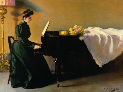 Ramon Casas, Femme au Piano, 1898.