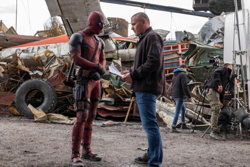 Tim Miller and Ryan Reynolds while making Deadpool (2016)