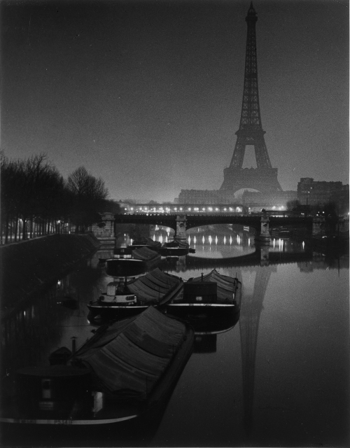 onlyoldphotography: Brassaï: The Eiffel Tower at Twilight, 1932