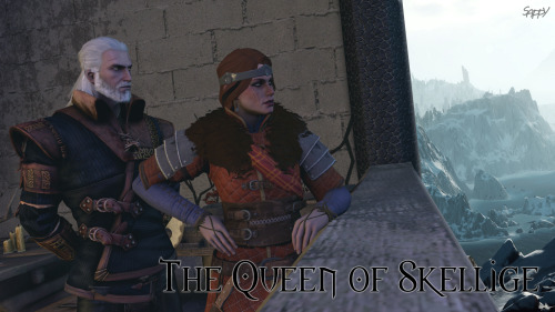 sappycakes:  Geralt and Cerys enjoy celebrate the comming of a new ruler. Full image set found here:  http://imgur.com/a/pzs7U Bumped into tumblr’s image limit hense the link elsewhere. First set of The Witcher, actually the first set that isn’t