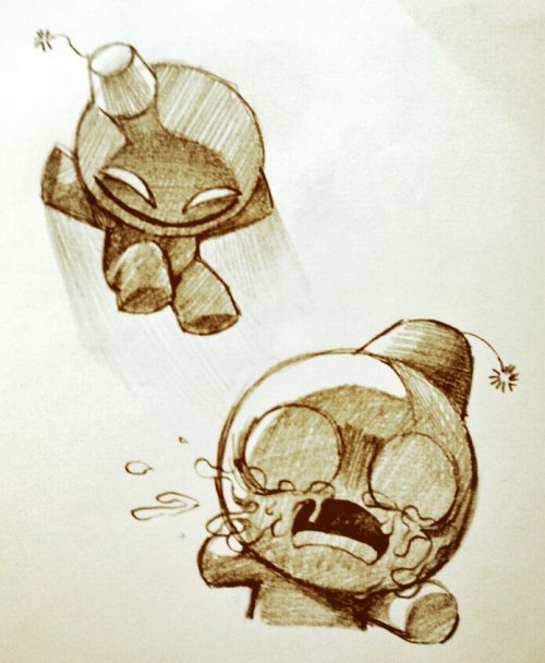oh-onii:  All of my Isaac doodles 1 