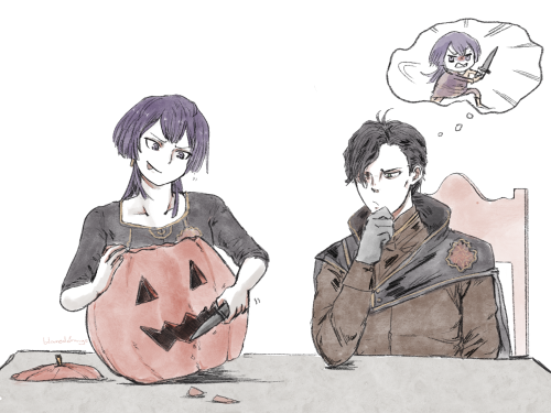 Hubert and Bernadetta commish for @petraswyvern <3