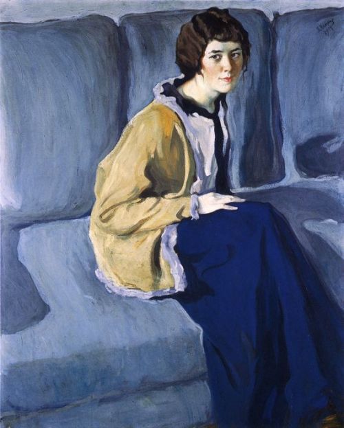 Kelin Petr (Russian, 1874-1946) Portrait of a Woman, 1914