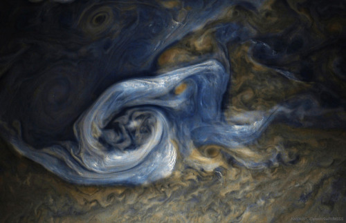 Juno Spots a Complex Storm on Jupiter by Gerald Eichstädt &amp; Seán Doran