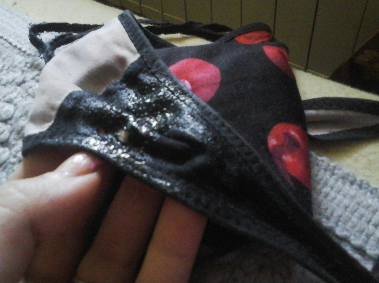 balcanfuckdoll:  Soaked panties as requested ;)