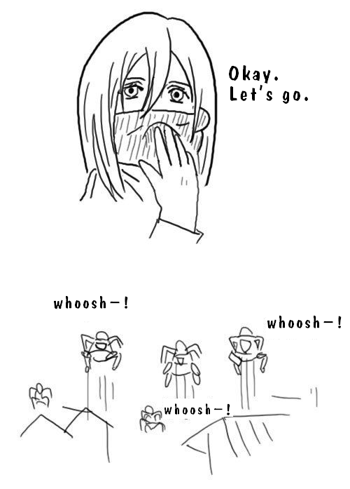 imshiroi:  Gargling on Titan drawn by 다음 이종격투기카페 손석희님 translated