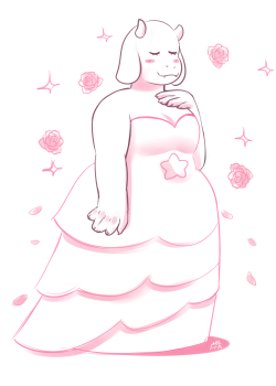 funky-fun-king:  Toriel in Rose’s clothes!!Was