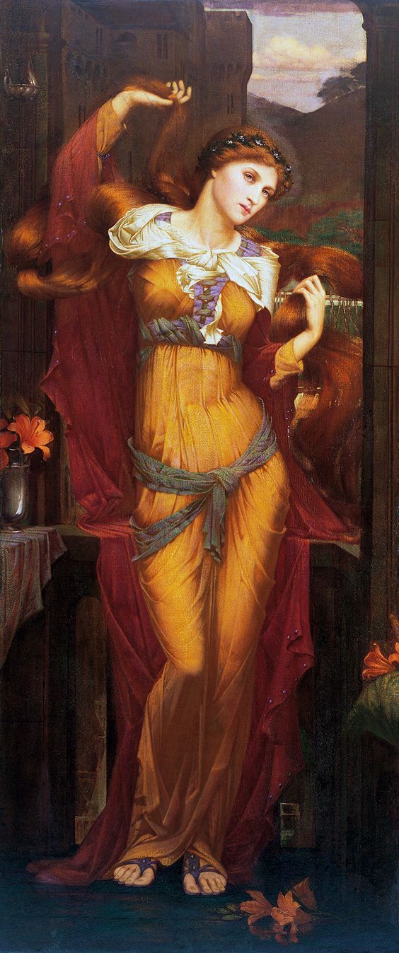 pre-raphaelisme:Morgan Le Fay by John Roddam Spencer Stanhope, 1880