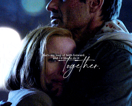 dailytxf: MULDER AND SCULLY + farewells The souls… come back together… different, but 
