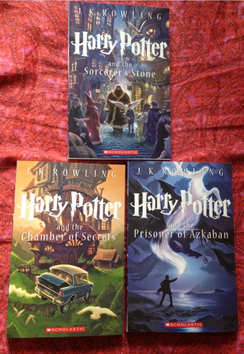 nicodiangeloisdead:  infallibleherondale:  maryannisawkward:  My new Harry Potter paperback set came in the mail! These have the cover illustrations by Kazu Kibuishi. Together, the set spines make Hogwarts castle and the illustrations around the set case