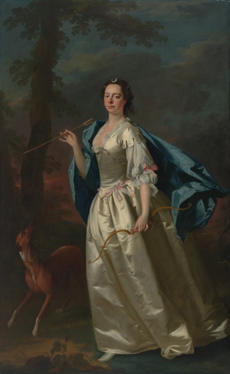 Miss Judith Morice, later Mrs. George Lee, as Diana (c.1740). Allan Ramsay (Scottish, 1713-1784). Oi
