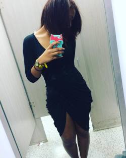 anunexplainablediva:  Because dirty mirror pics are still trending, I found a new LBD, I got a new job, my hair is straight for the first time since my Sr. Prom, and I cut 4 inches off yesterday 💸💛👗💇🏾 #IWouldSay #NewYearNewMe #ButImStillRude