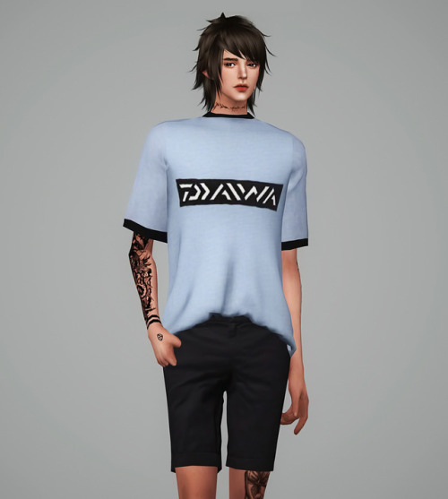 meeyou-x: M Short sleeves tee 20 swatches / Top / only male / all LODs do not re upload other sites.