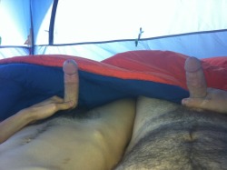 circdad:  Comparing circumcision with Uncle Larry on a recent camping trip. What a great way to bond.  Bonded by the clamp