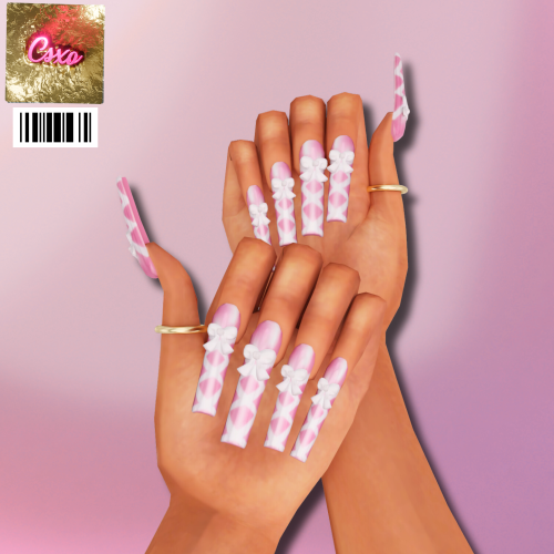 Coquette Bow Nails