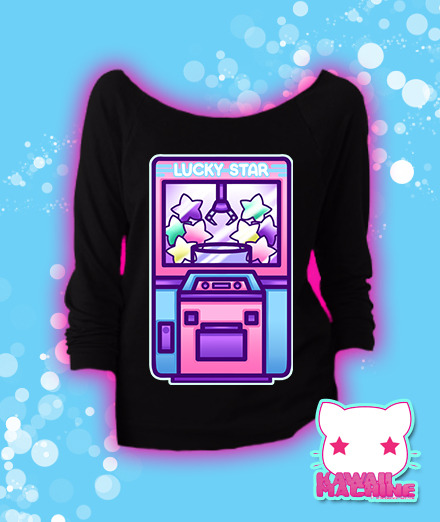 thekawaiimachine:  The Lucky Star UFO Catcher tee is now available in the shop! 