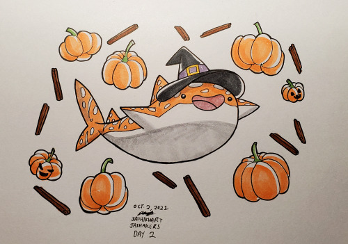 Day 2 is a Pumpkin Spice whale shark to fit the halloween season! This was another suggestion for wh